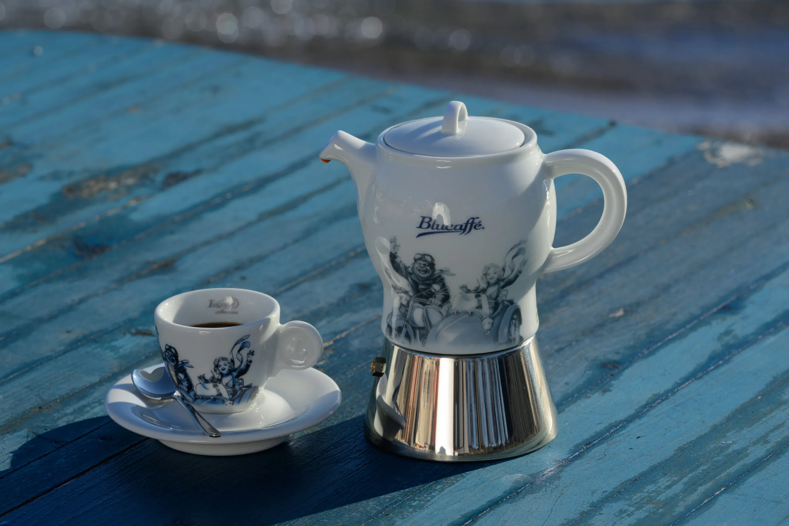 Кафеварка Мока Lucaffe Blucaffe